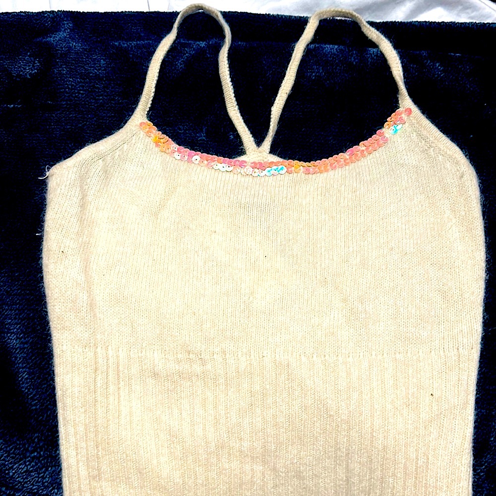 NWT AQUA lambs wool tank